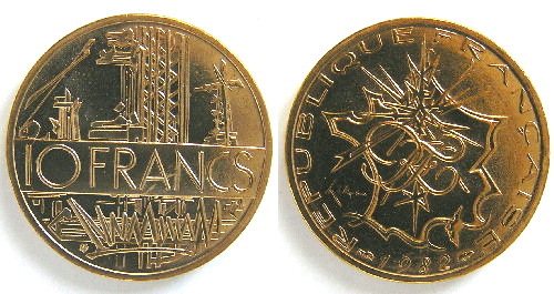 Monnaies de la 5ième République, le type Mathieu